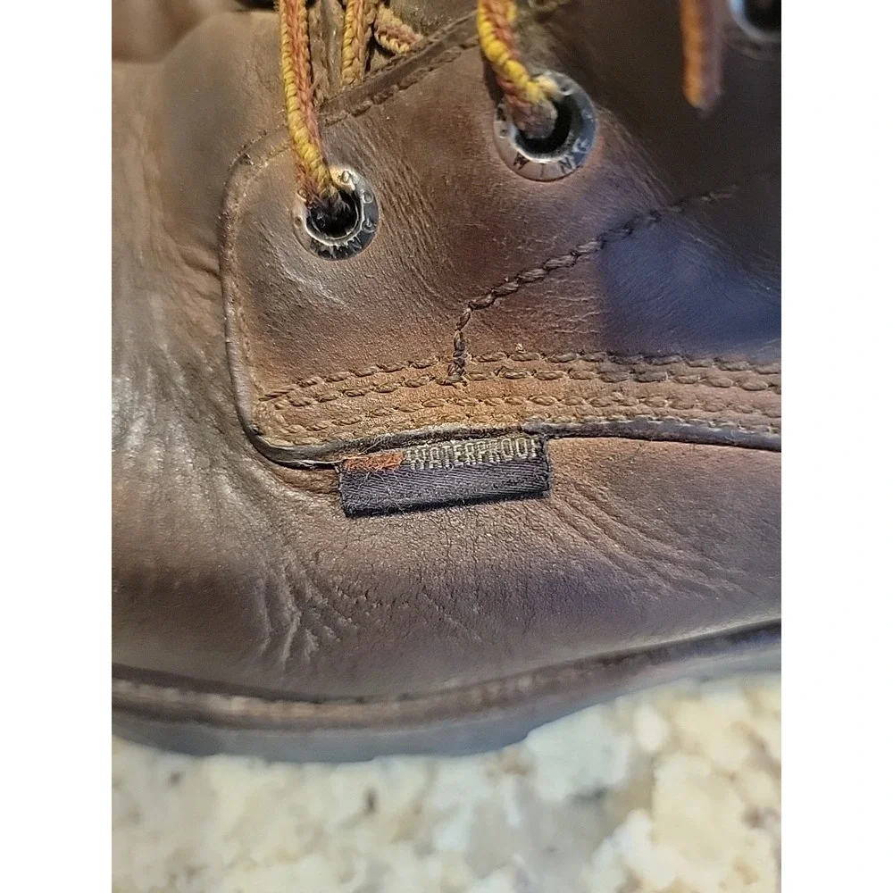 Red Wing Loggermax Leather Work Boots Mens 8.5D Leather Waterproof EH620 Vibram